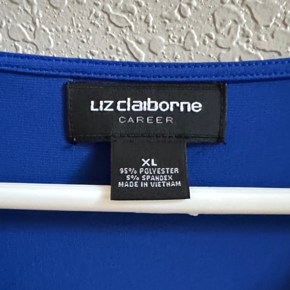 Liz Claiborne Royal Blue Blouse - Picture 2 of 3